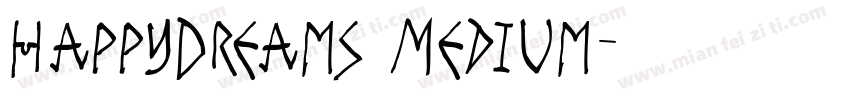 HappyDreams Medium字体转换